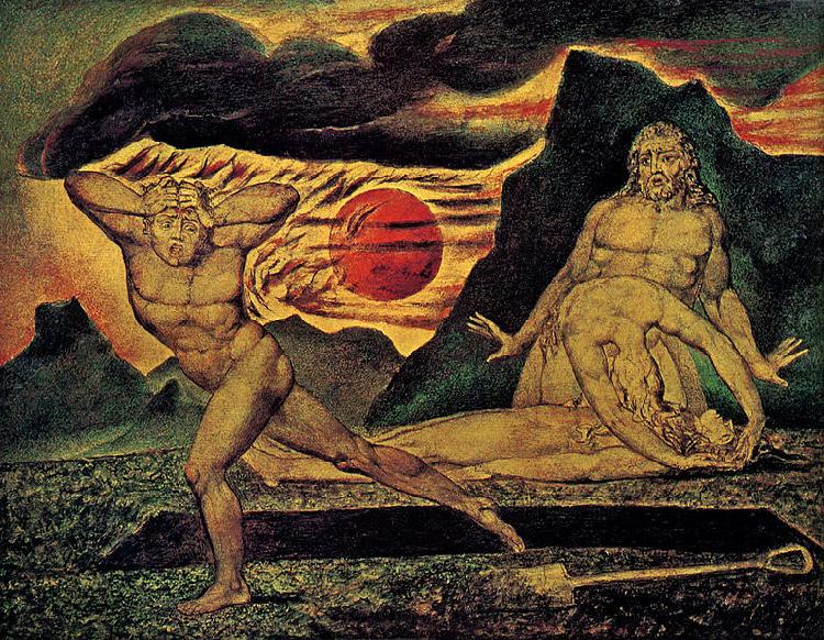 William Blake The murder of Abel